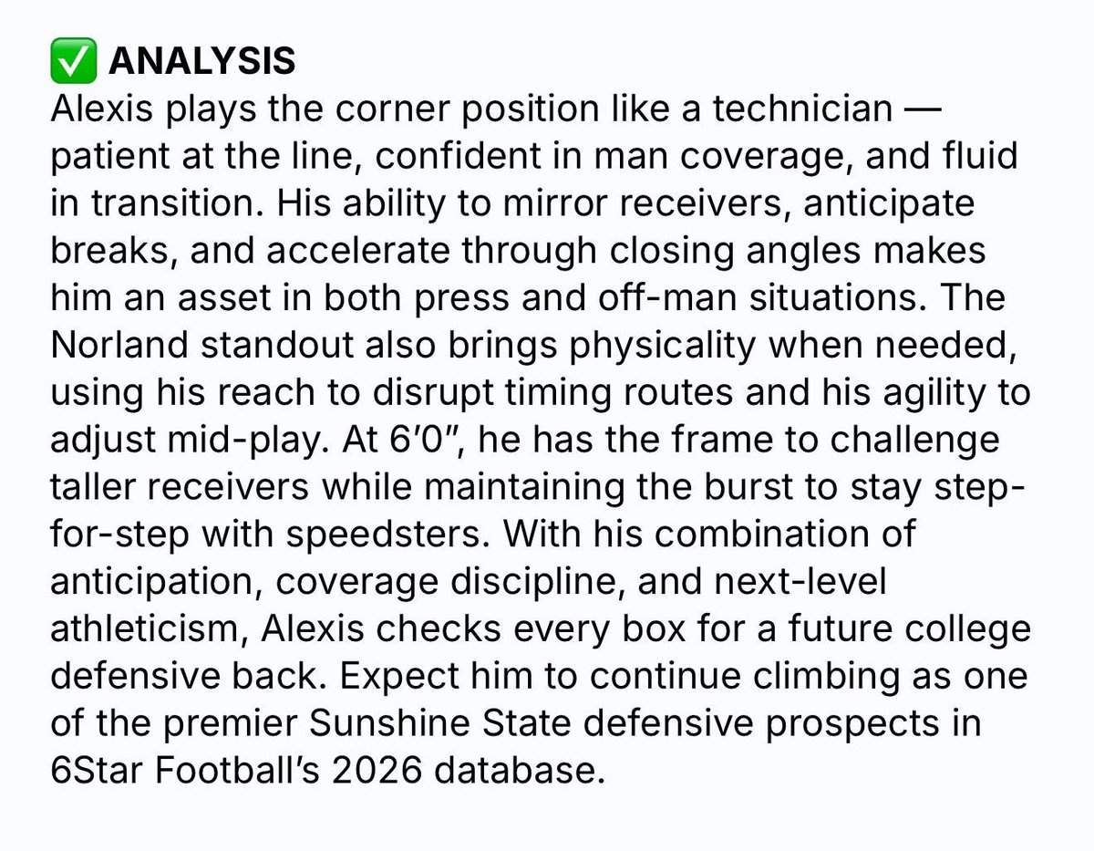 Thank you !! <a href="/sixstarfootball/">Six Star Football | PLUS+</a>  <a href="/Rosegreennorman/">Manofstill21</a>