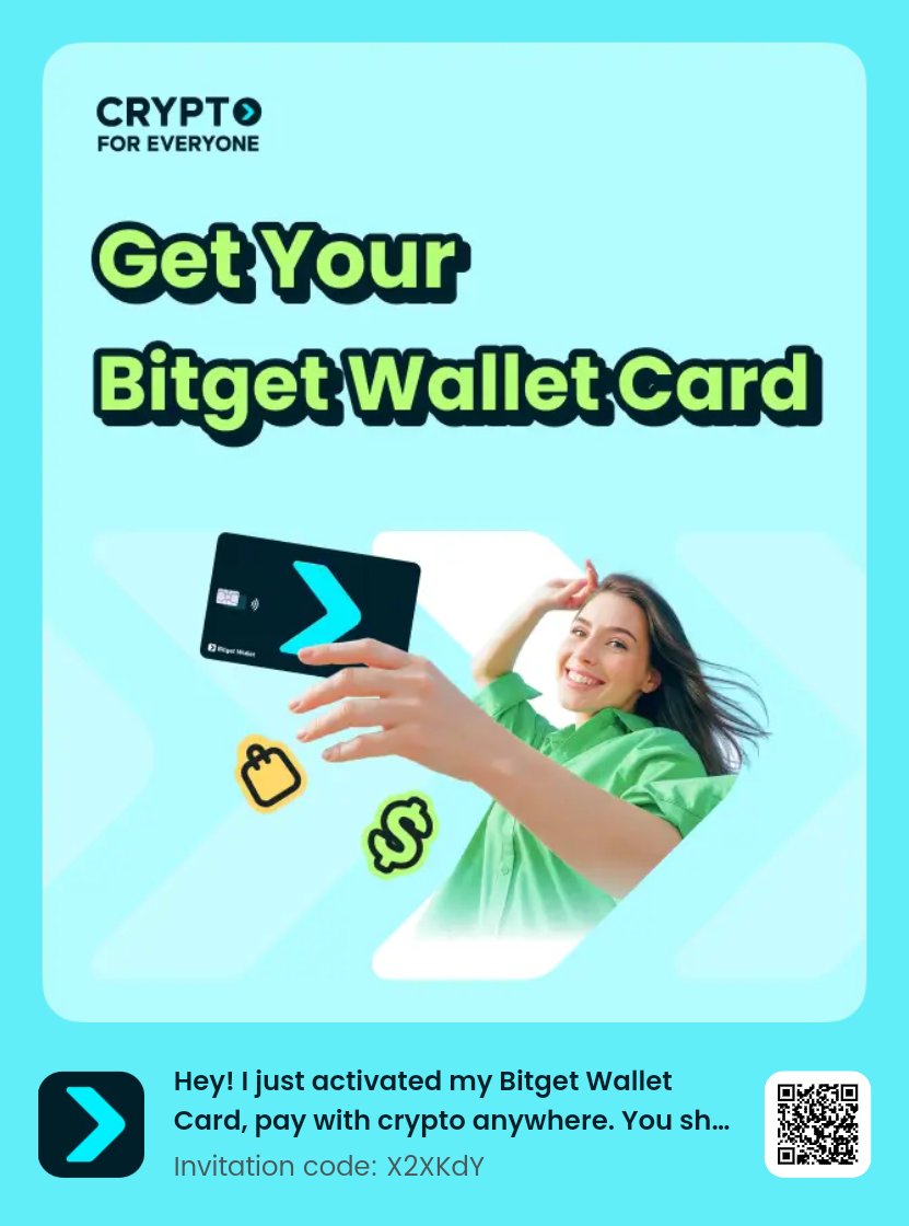 Hey! I just activated my Bitget Wallet Card, pay with crypto anywhere. You should try it too!
newshare.bwb.global/en/referralLan…