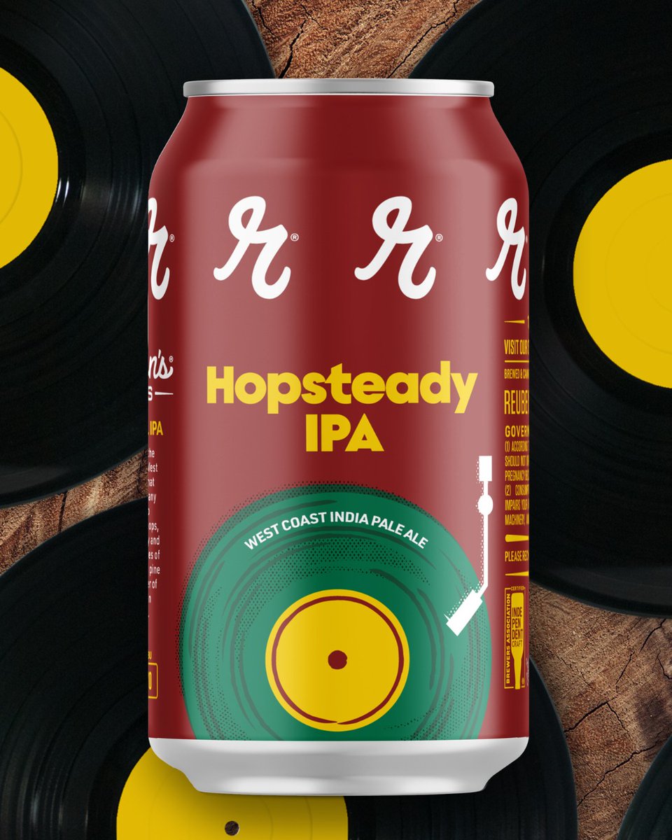 Hopsteady IPA from Reuben’s Brews is an end-of-year seasonal. This West Coast IPA is dry, crisp, and steady as ever, with bold notes of grapefruit and pine plus just a whisper of dankness in the finish. Think flannels, cool nights, and crunchy leaves. Enjoy responsibly.