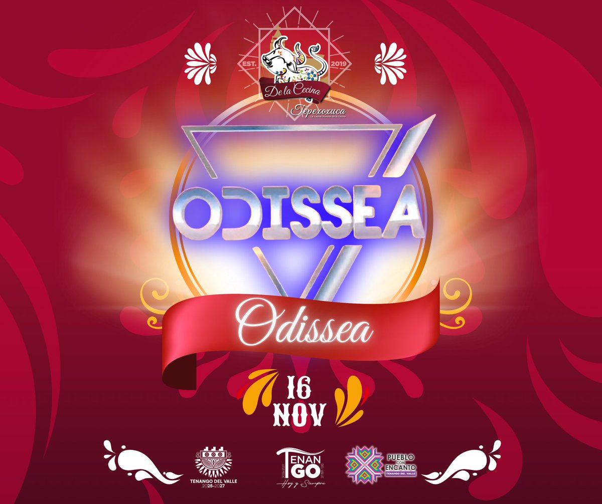 ODISSEA presenteen la  5ta edición de la Expoferia de la Cecina en Tenango del Valle, el 16 de noviembre a las 18 horas, en el Campo “Los Manzanos”. Acceso totalmente gratuito ¡LOS ESPERAMOS!
#Tepexoxuca
#LaCapitalMundialDeLaCecina
#HoyYSiempre
#Tenango