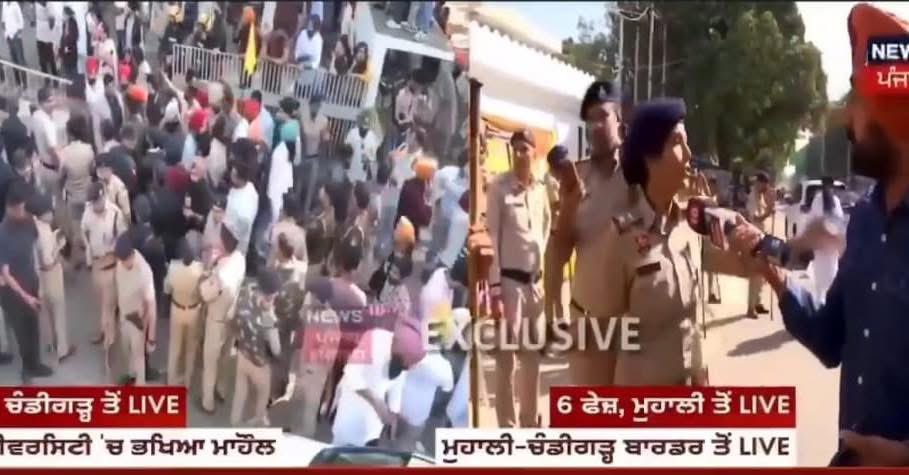 tarsem___singh's tweet image. ਕੀ ਇਹ ਸੰਭਵ ਹੈ ਕਿ ਪੰਜਾਬ ਦੇ ਗ੍ਰਹਿ ਮੰਤਰੀ ਅਤੇ DGP ਦੀ ਜਾਣਕਾਰੀ ਜਾਂ ਇਜਾਜ਼ਤ ਬਿਨਾਂ ਹਰਿਆਣਾ ਪੁਲਿਸ ਪੰਜਾਬ ਦੀ ਹੱਦ ਅੰਦਰ ਨਾਕਾਬੰਦੀ ਕਰ ਸਕੇ?

ਇਹ ਸਪੱਸ਼ਟ ਹੈ ਕਿ ਭਾਜਪਾ ਪੰਜਾਬ ਅੰਦਰ ਵੀ ਆਮ ਆਦਮੀ ਪਾਰਟੀ ਦੇ ਰੂਪ ਵਿੱਚ ਅੱਧਾ ਕਬਜ਼ਾ ਕਰ ਚੁੱਕੀ ਹੈ।

#Punjab #FarmersRights #PunjabBorders #accountability