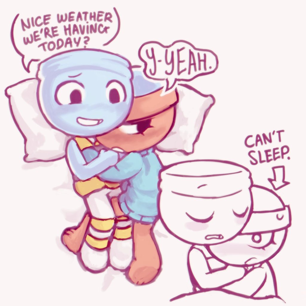 shafflez_'s tweet image. (Old) remember the time i drew finn gigi cuddling? No? Ok...