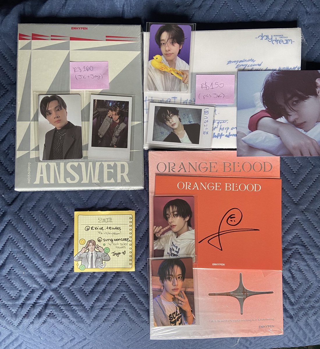 sungwoncore's tweet image. DROP: álbuns enhypen diversos

• álbuns completos!!
• valores aqui estão sem frete pois vão depender do tamanho do álbum

🏷️ enhypen jungwon jake heeseung sunghoon sunoo jay niki manifesto day1 dimension answer romance untold daydream orange blood album