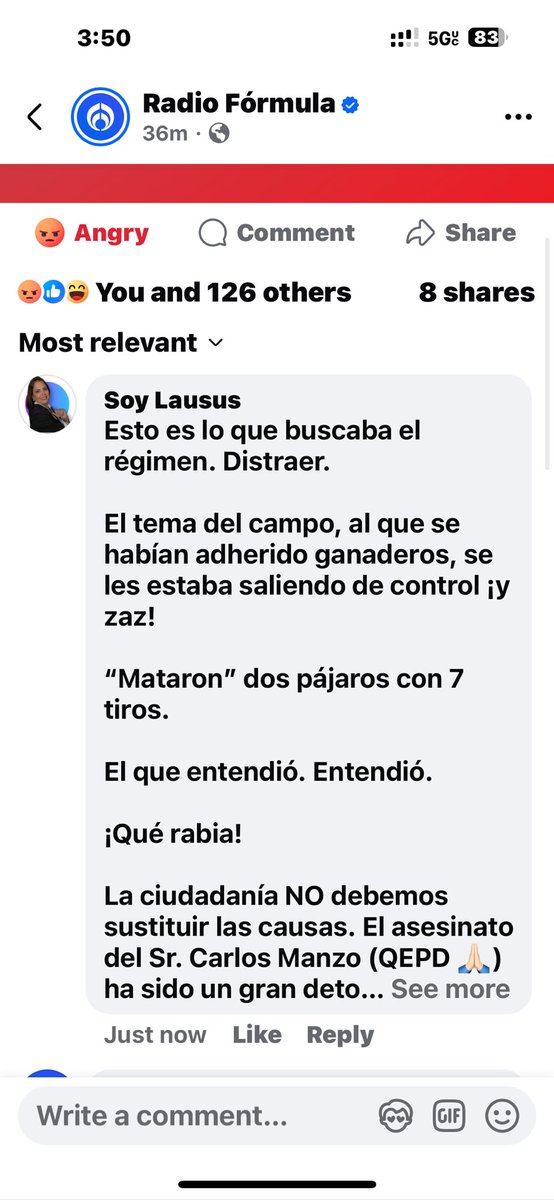 soylausus's tweet photo. Lo dicho amigos.
La semana pasada lo comentamos.
Ahora los campesinos están siendo detenidos.
¡Desgraciados!
Tenemos que acabar con ellos.
#MexicoSeLevanta #ALasCalles15Nov
#MorenaNarcoPartidoTerrorista #NarcoPresidentaEspuriaClaudia
#NarcoPresidenteAMLO
#ResistenciaCivilMx
@MrLotario @Mr_Civico @GhalebKrame @Fer_Valdes_E @AhiAlemoran