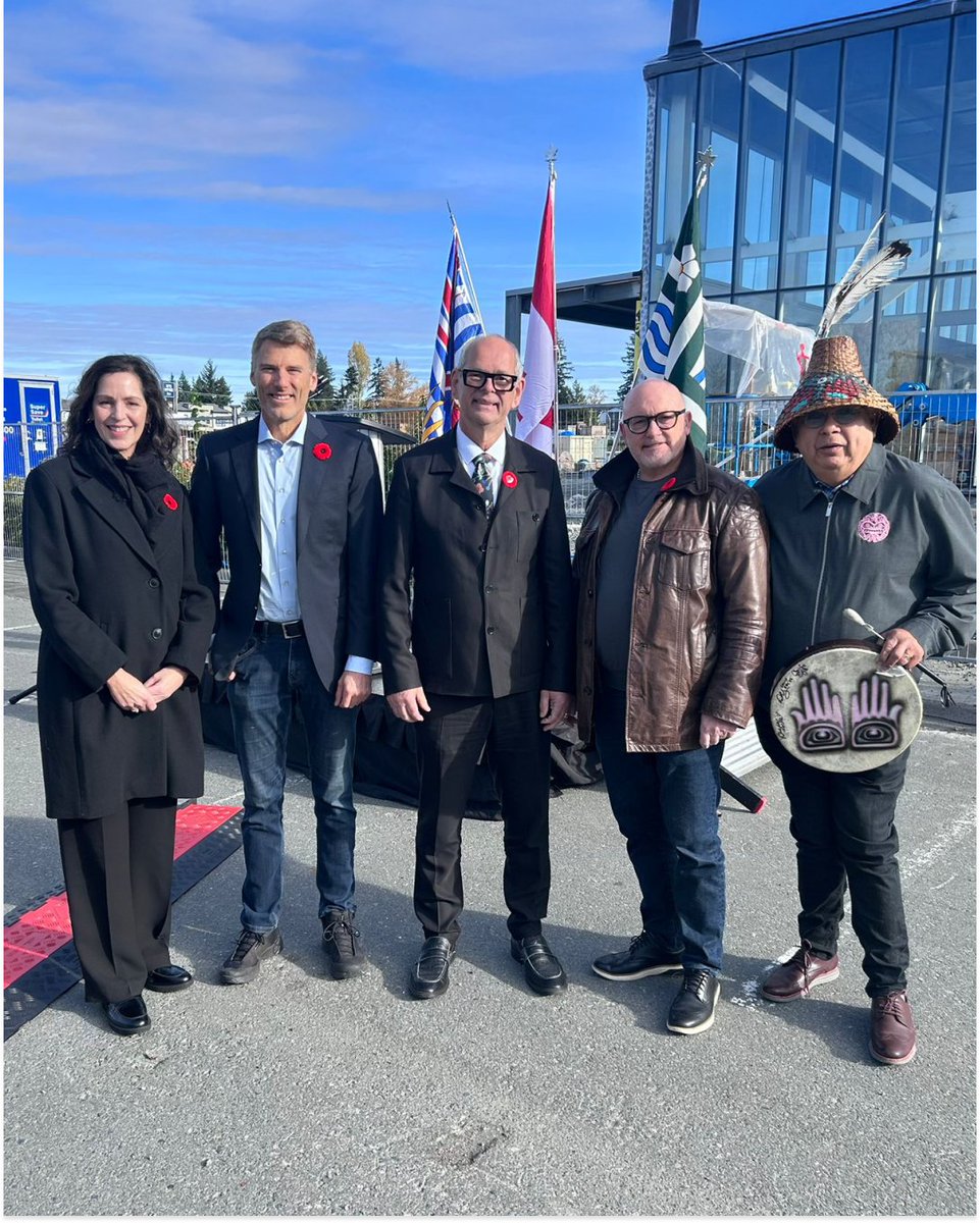 Proud to represent @TownshipofLangley at the announcement of up to $25M in federal funding for the Concert &amp; Performance Hall at LEC! Thanks to <a href="/gregorrobertson/">Gregor Robertson</a>, Ernie Klassen, Kevin Kelly of Kwantlen First Nation, <a href="/ericwoodward/">Eric Woodward</a>, and <a href="/barbmartens_tol/">Barb Martens</a>. #LangleyEventsCentre