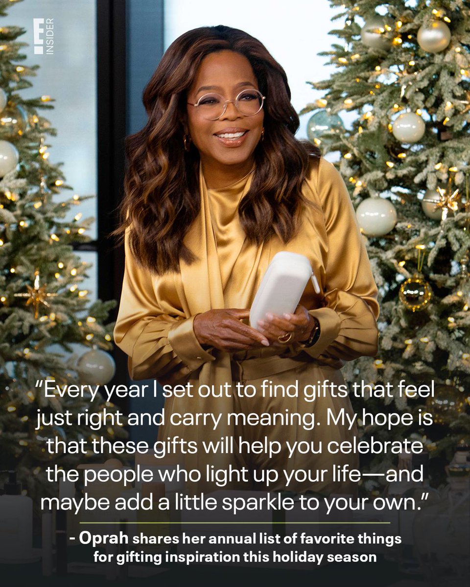🔗: amzlink.to/az02949cbZ46l
It's the most wonderful time of the year! Oprah Winfrey dropped her annual list of favorite things. 🎁 Tap the link for the best place to start on all your holiday shopping! (📷: Ruven Afanador) #einsidershop #amazonfinds