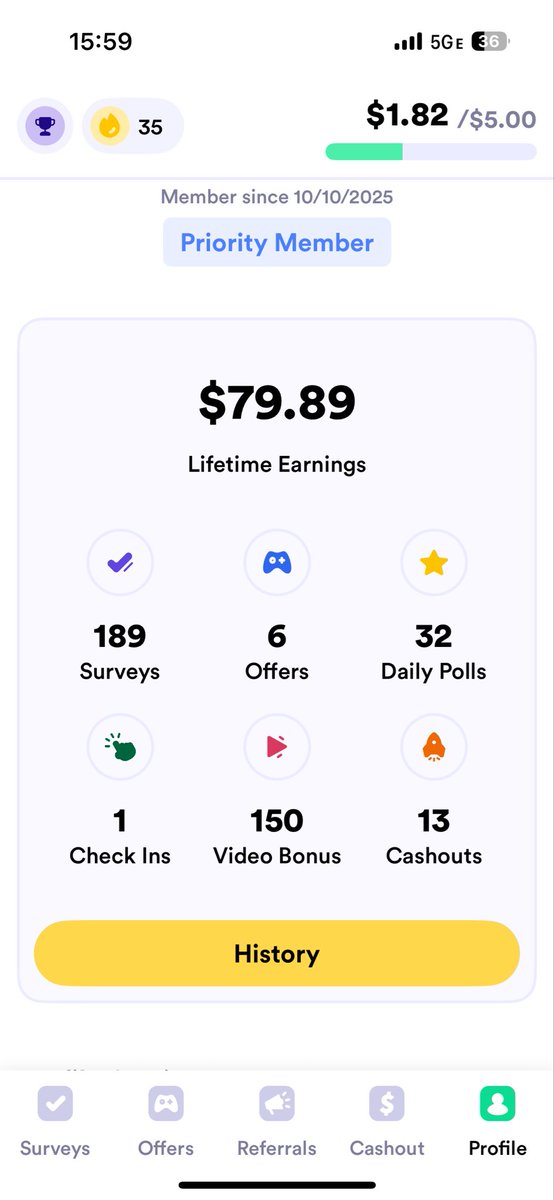 tdubholst's tweet photo. Not gonna lie I was a bit skeptical when I first started using this app. But @eurekasurveys has proven to be a nice way to make a little extra money. Highly recommended! Use my referral code: WPAKU9 at signup for a $1 bonus. #fypviraltwitter #Finance #money #fyp #sidehustle https://t.co/3kqD1HDGYG