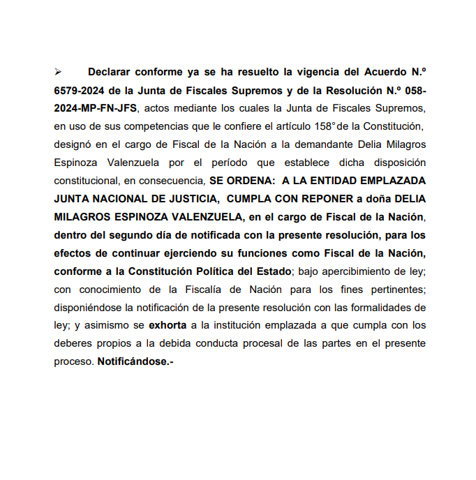 ¿Se acuerdan todo el escándalo que hubo cuando la <a href="/JNJPeru/">Junta Nacional de Justicia</a> ordenó reponer a #PatriciaBenavides como Fiscal de la Nación?

Pues bien, ahora un juez está haciendo exactamente lo mismo pero con #DeliaEspinoza. 

¿Reclamarán ahora los que dijeron que era ilegal e inconstitucional