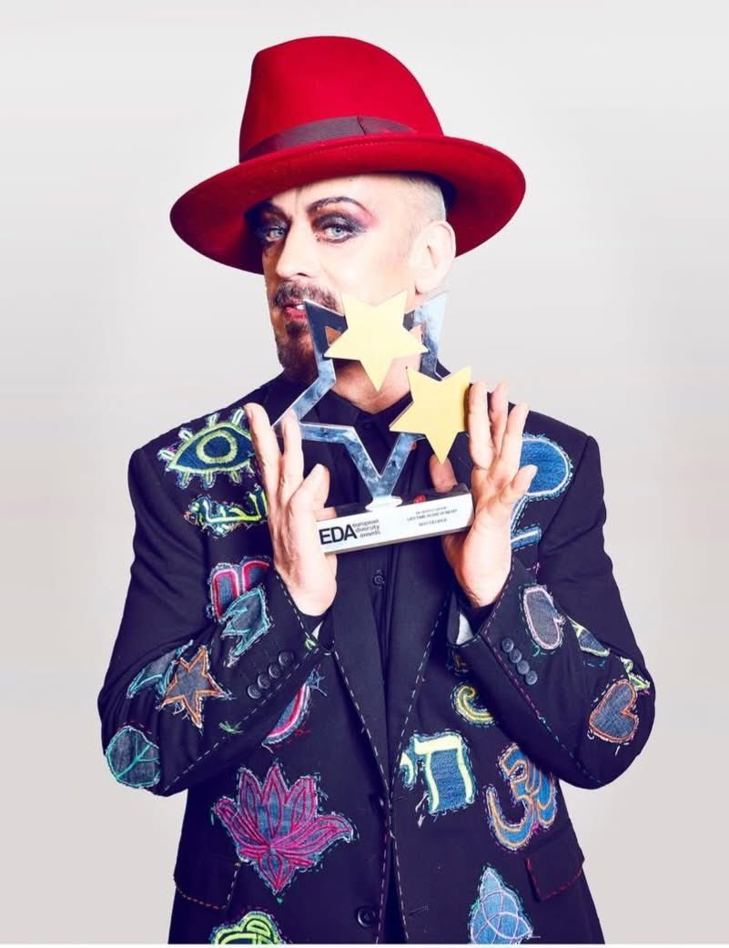 Congrats to the Main Man himself <a href="/BoyGeorge/">Boy George</a> for his recent lifetime achievement award win xxx is a community wouldn’t be were we are if it wasn’t for people like George who really opened the doors for us to grow and shout about us really loving who we want and being proud of us x
