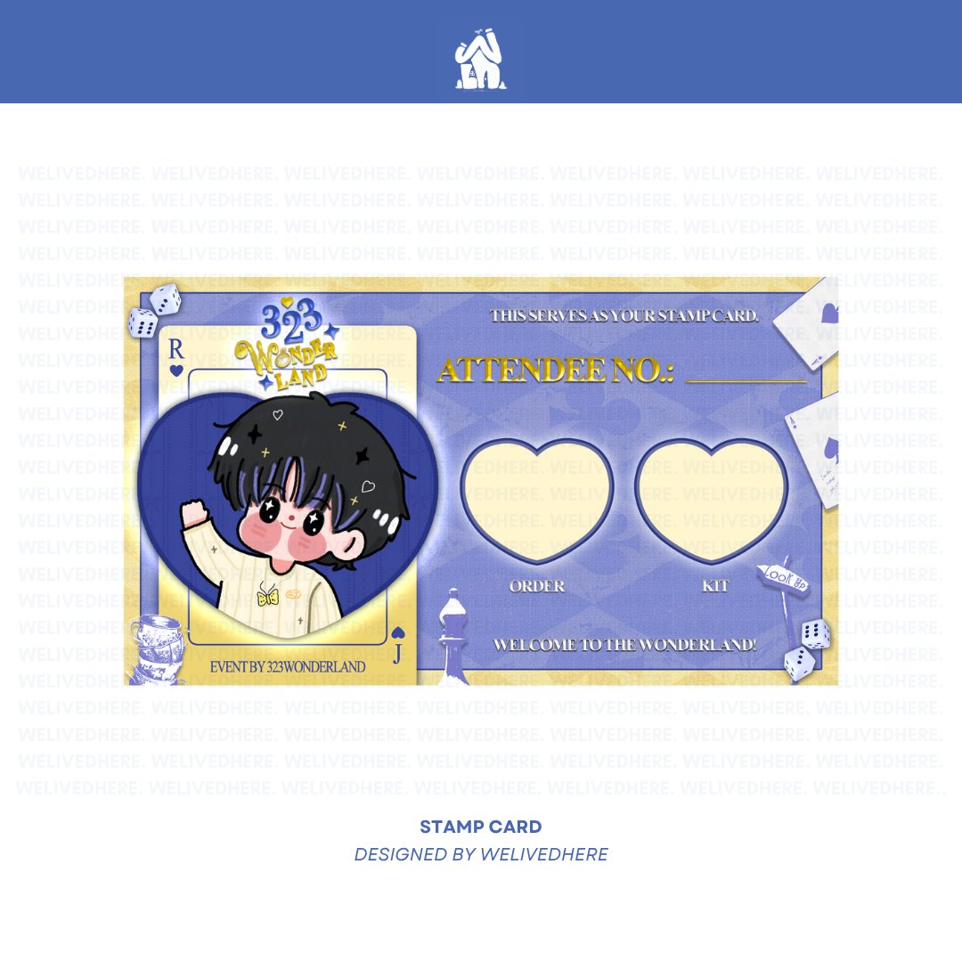 cupsleeve event package
poster, product backing, scratch card, stamp card
☆ #MadebyWLH

—  lf client wts kpop graphic design digital commissions comms fan pubmat edit freebies event ph cse nct renjun alice in wonderland 323 #designcommission #kpopcommission #디자인커미션