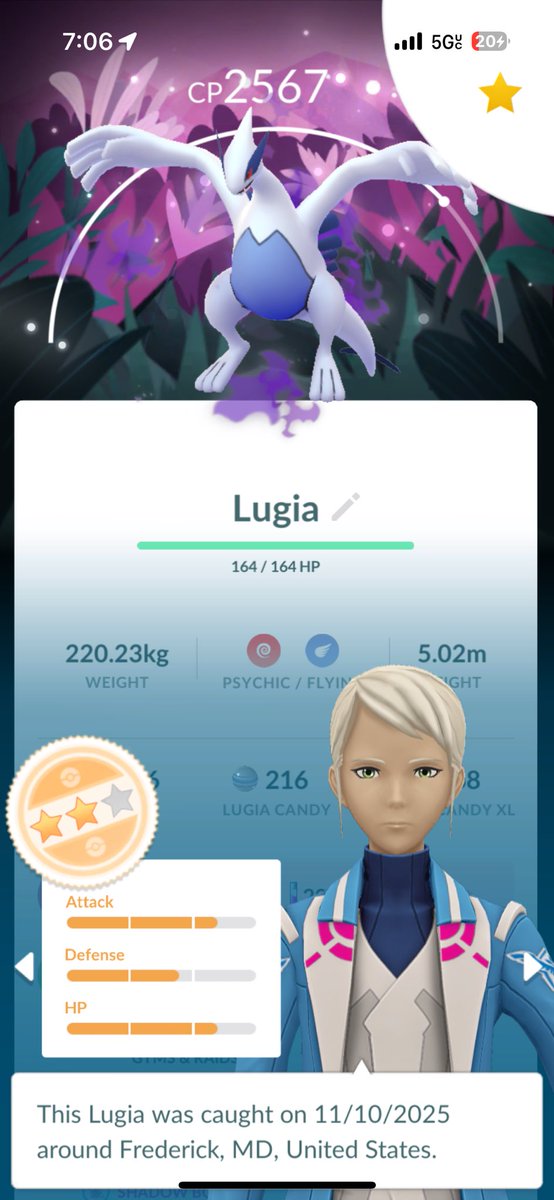 lordajx17's tweet photo. raid hour was fun. got 2 shiny shadow ho-oh’s, one shadow lugia with background, and to top it off, got me to level 73! let’s go! #pokemongo https://t.co/dUJ1RTRs7l