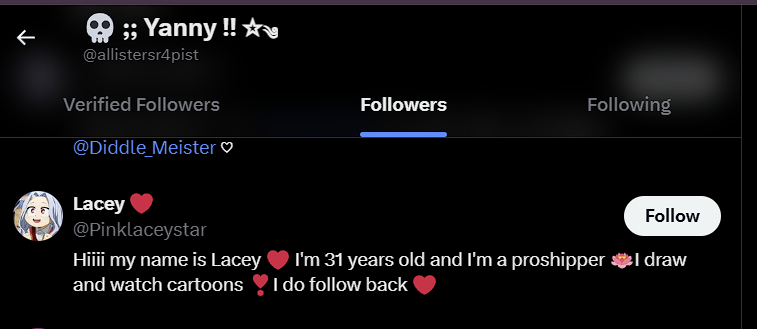 no2_battletype's tweet photo. @Pinklaceystar only a pedophile would block people who call them out for this instead of just unfollowing the child who posts nsfw? you still follow this YOUNG CHILD who POSTS NSFW. why do you want to see and interact with children posting porn? https://t.co/zlqn8jyhuJ
