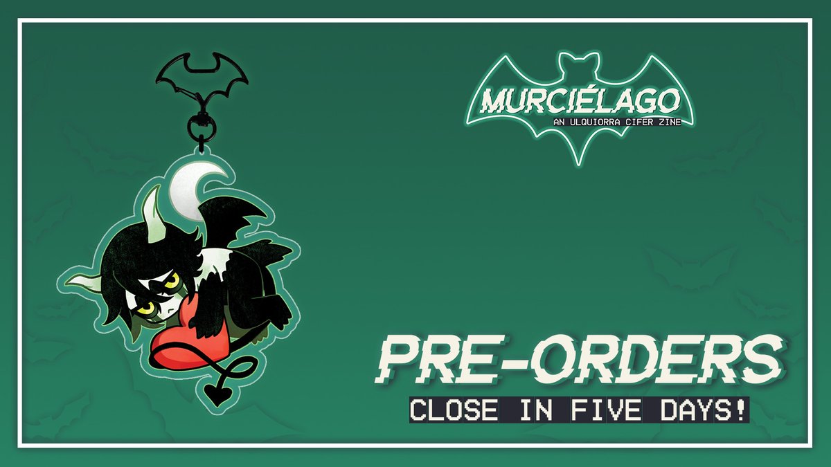 💚PRE-ORDERS CLOSE IN 5 DAYS💚

5 DAYS of pre-orders left, the Arrancar will be gathering for a party to celebrate! 

🔽Shop🔽
ulquiorrazine.bigcartel.com