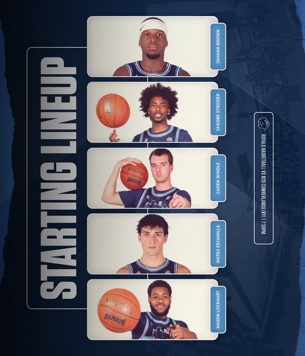 JUBasketball's tweet image. Starting five against Cumberlands.

#RaiseTheRoar #WIN