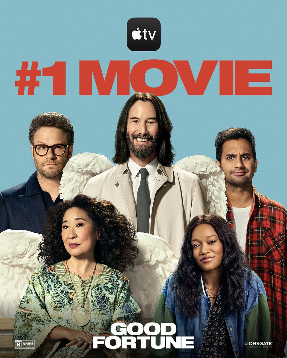 Feeling fortunate 😇 #GoodFortune is #1 on the <a href="/AppleTV/">Apple TV</a> Store! Get it now on the Apple TV app. bit.ly/GoodFortuneApp…