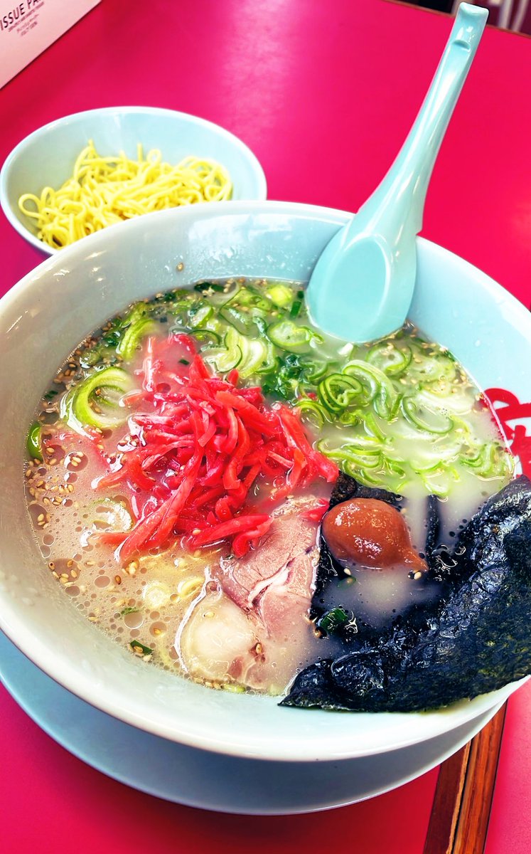 ace_sama_8133's tweet image. 【山岡家】

おはようございます☀️

◆ 朝ラーメン
◆ 紅しょうがTP
◆ 替え玉(0.5)

 #山岡家 #朝ラーメン
 #ラーメン好きと繋がりたい