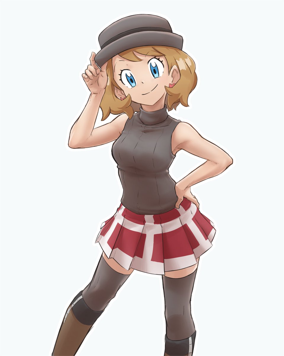I pretty much never draw Serena in her last appearance's outfit. Apparently it's been 3 years since the last one.
So... here it is. Pokemon Journeys Serena