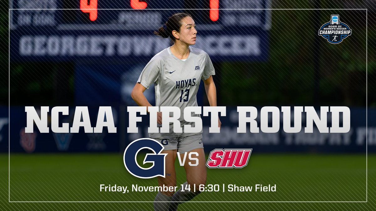 HoyasWSoc's tweet image. NCAA FIRST ROUND! 🎉 Join us as we take on Sacred Heart this Friday at 6:30 PM on Shaw Field! 🏟️  #HoyaSaxa #HoyaBold