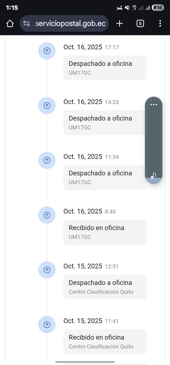 JohnLoja12's tweet photo. @ServPostalEc Me poneis en el seguimiento lo mismo lo mismo, parece que os estáis burlando de los clientes,, 126 dias sigo esperando escuchar a la persona que le envie el paquete decirme que ya es entregado y todavía nada... ya estoy harto... https://t.co/1TmlFN5BkA