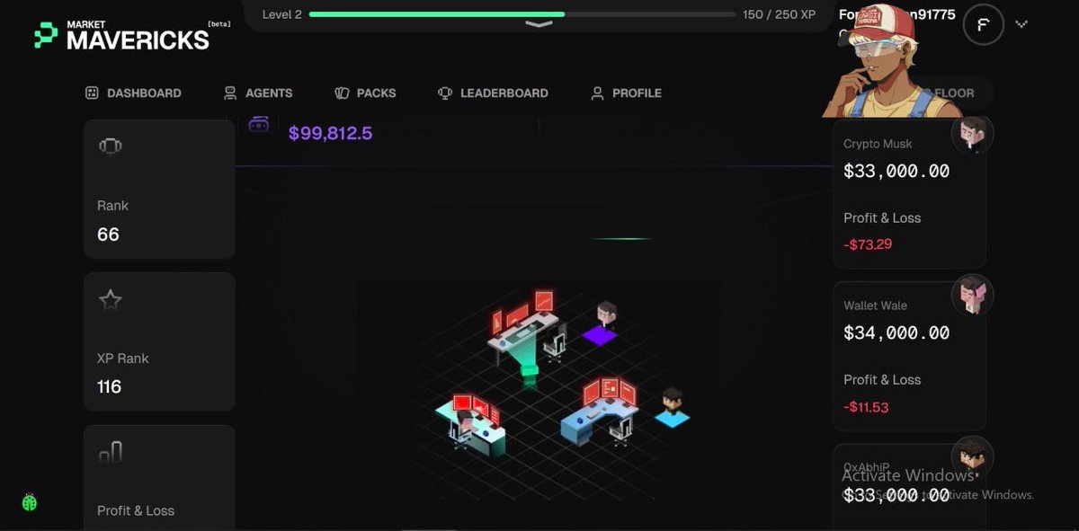 Thatweb3Umar's tweet image. The wait is over.
The arena is open, and Season 0 begins

I locked in Crypto Musk, Wallet Wale, and OxAbhiP and stepped into the beta.
Fast, competitive, and surprisingly human.

@pip_world is live in beta all gameplay uses virtual funds, featuring AI agents from @mavagents.…