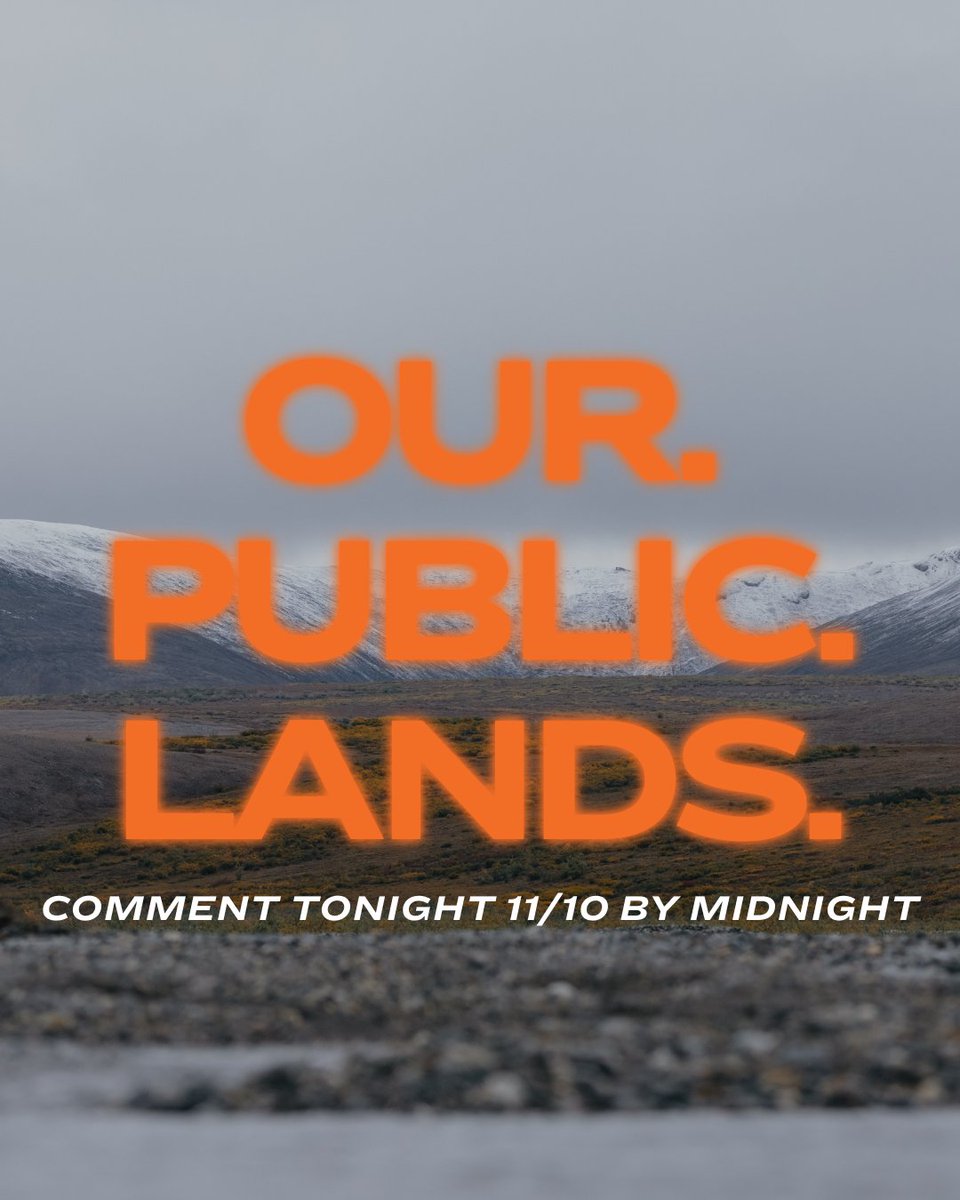 A quick reminder that today, November 10th, is the last day to comment on the Public Lands Rule.

The Public Lands Rule, built under the Federal Land Policy and Management Act, puts conservation on equal footing with grazing, mining, timber, and recreation. It recognizes