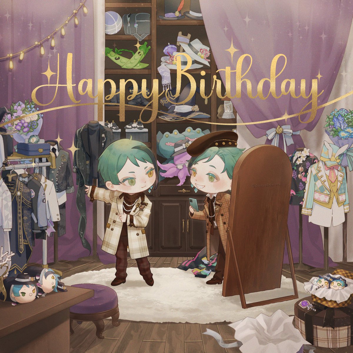 ⋆˖୨୧ℍ𝕒𝕡𝕡𝕪
　　𝔹𝕚𝕣𝕥𝕙𝕕𝕒𝕪୨୧˖⋆
🍴🐬🧁🦈✨

大遅刻だけど誕生日おめでとう～