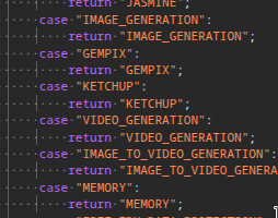Code cases show KETCHUP