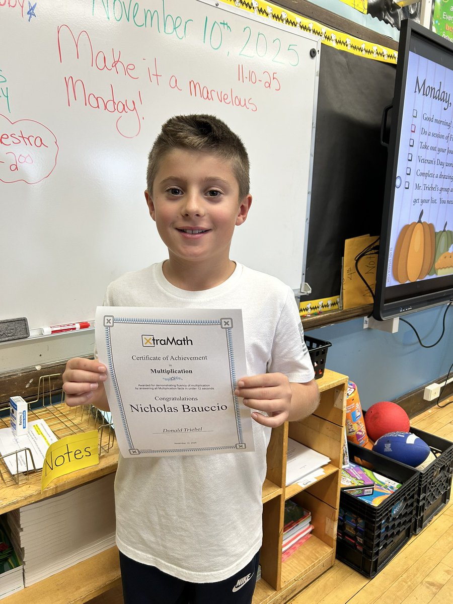 DjmadaffRomano's tweet image. Another Xtramath wizard:) @XtraMath_US @BlessingMahopac @leighgal_LKV @MahopacSchools @MahopacSEPTO