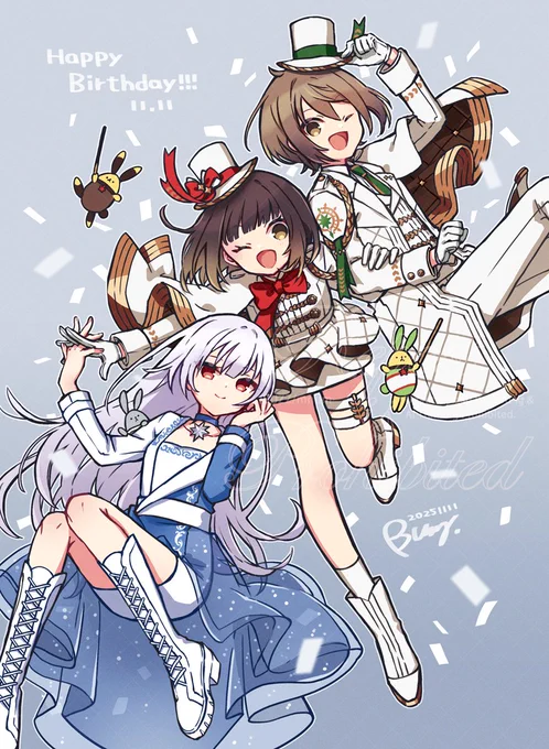 リコちゃん&グリくん&椿さんお誕生日おめでとうございます