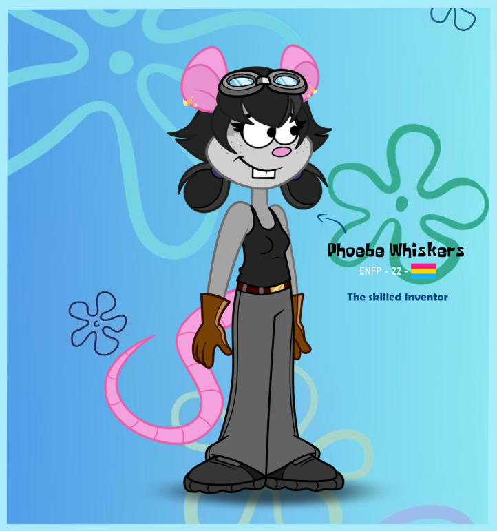 warm_lullabies's tweet photo. Phoebe is the group's mechanical engineer, she creates weapons and gadgets for missions and is a spy like the Redwood siblings too 🔧
#SpongeBobSquarepants #spongeboboc #originalcharacterart https://t.co/nLRa252rF2