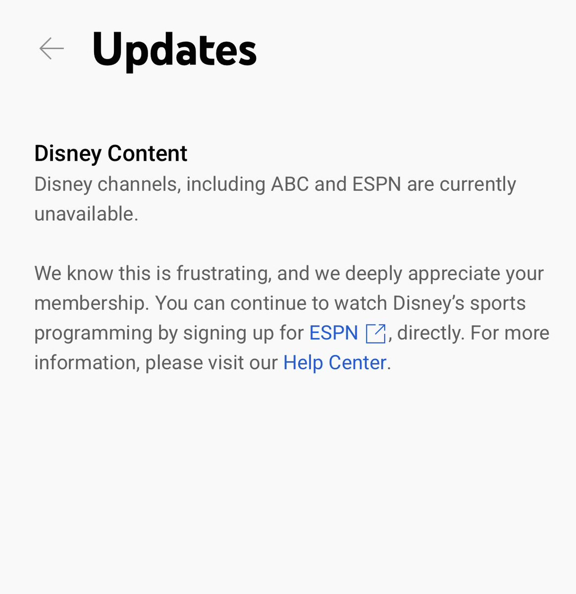 jdouglas's tweet photo. @YouTubeTV there’s not even a Claim Credit button per your instructions https://t.co/YnfFBsDvxt