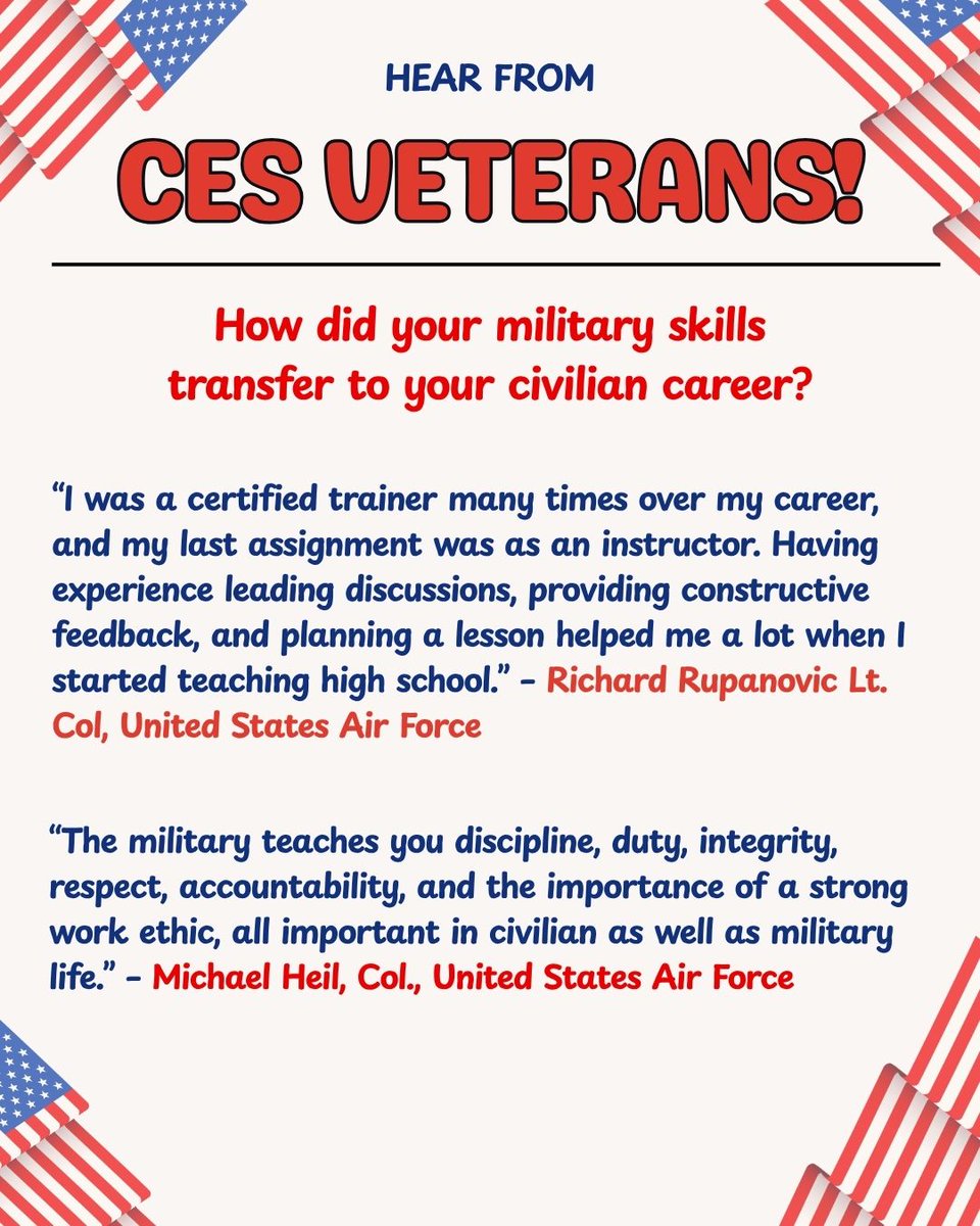 CleveEngSoc's tweet photo. CES wants to thank everyone who has served our country and wishes them a happy #VeteransDay, but especially our veteran members! Take a look at what a few of our former military members had to say about their experiences: https://t.co/LnfrRUFowy