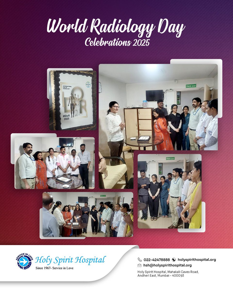 This #ThrowbackTuesday, we celebrate World Radiology Day 2025 and our dedicated radiology team who provide the clarity behind every diagnosis. 💙

Thank you for being the eyes of healthcare! 👁️

#WRD2025 #HolySpiritHospital #RadiologyTeam #HealthcareHeroes