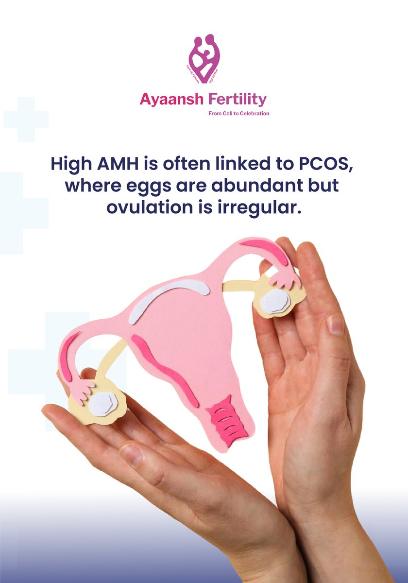 AyaanshHospital's tweet image. High AMH levels aren’t always a sign of fertility sometimes, they can indicate hormonal imbalance or PCOS. 
#AyaanshFertility #FromCellToCelebration #AMHLevels #FertilityAwareness #PCOSAwareness #WomensHealth #FertilityJourney #HormoneHealth #ReproductiveCare