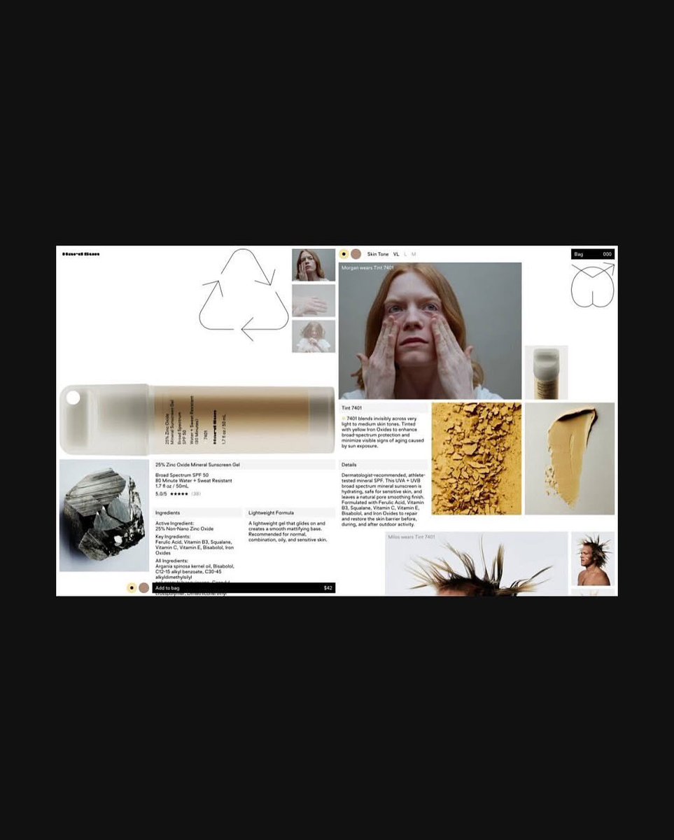 daveframerdev's tweet image. Hard Sun Beautiful (hardsun.com) collage style layout showcasing the brand’s ecosystem with symbols for skin tones,

#webdesign #websites #webdevelopers #sunscreen #skincare
