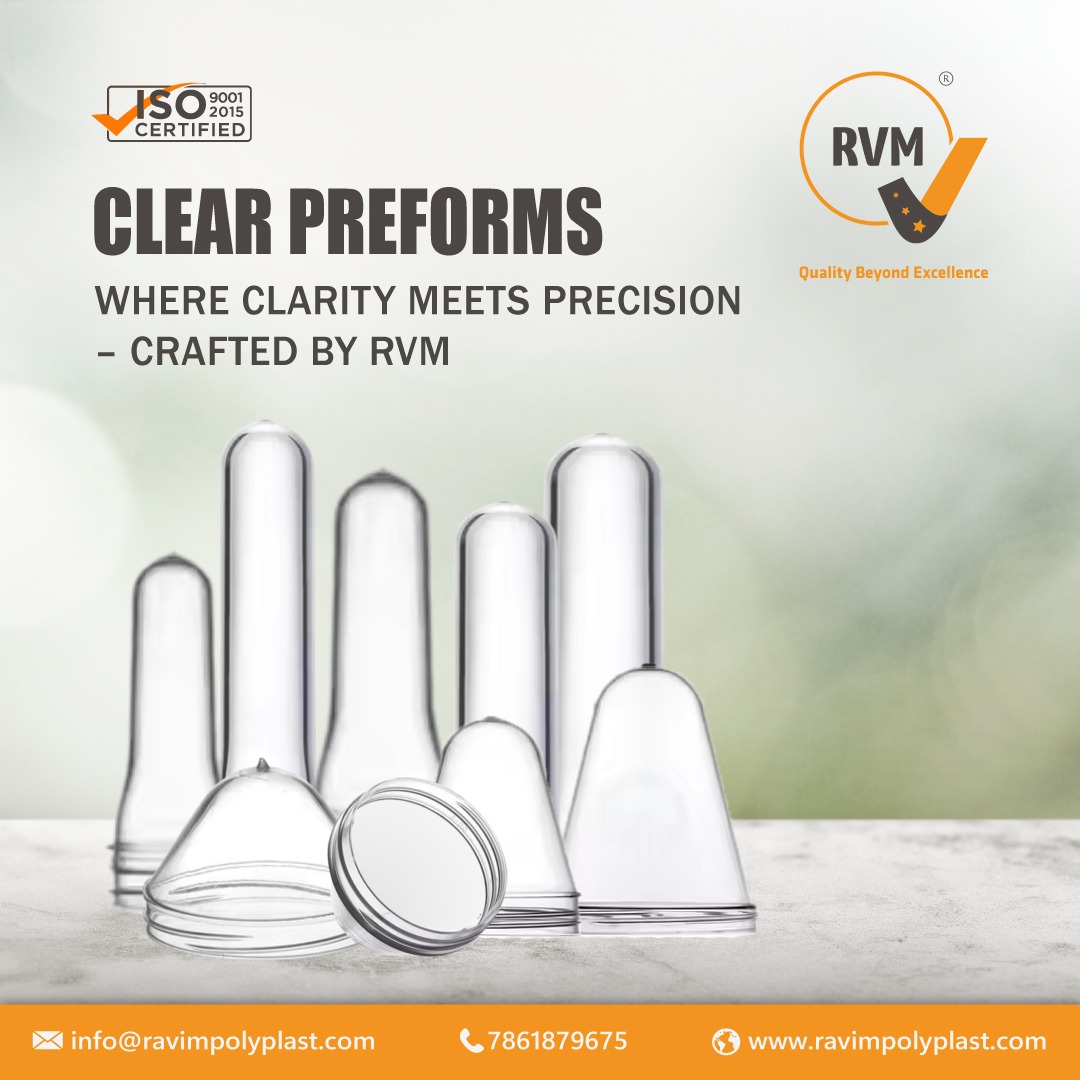 rvm_preforms's tweet photo. Precision Meets Perfection. Transparency Defines Us.
At RVM – Ravim Polyplast India Pvt. Ltd., we don’t just manufacture preforms — we craft the foundation of flawless packaging.

#PETPreforms #ClearPreforms #PackagingInnovation #ManufacturingExcellence #PlasticPackaging #viral https://t.co/Ddyo7PIbXi