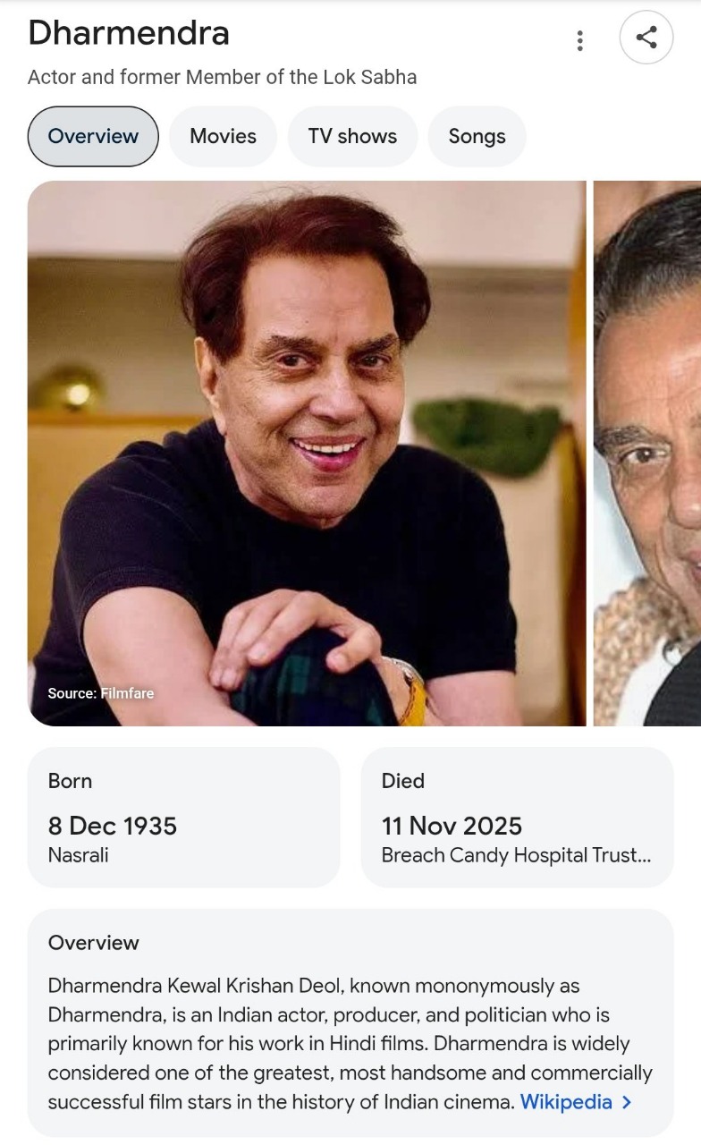 Even Wikipedia Said He Was Dead, And The Internet Believed: Dharmendra’s Death Hoax That Shook Bollywood