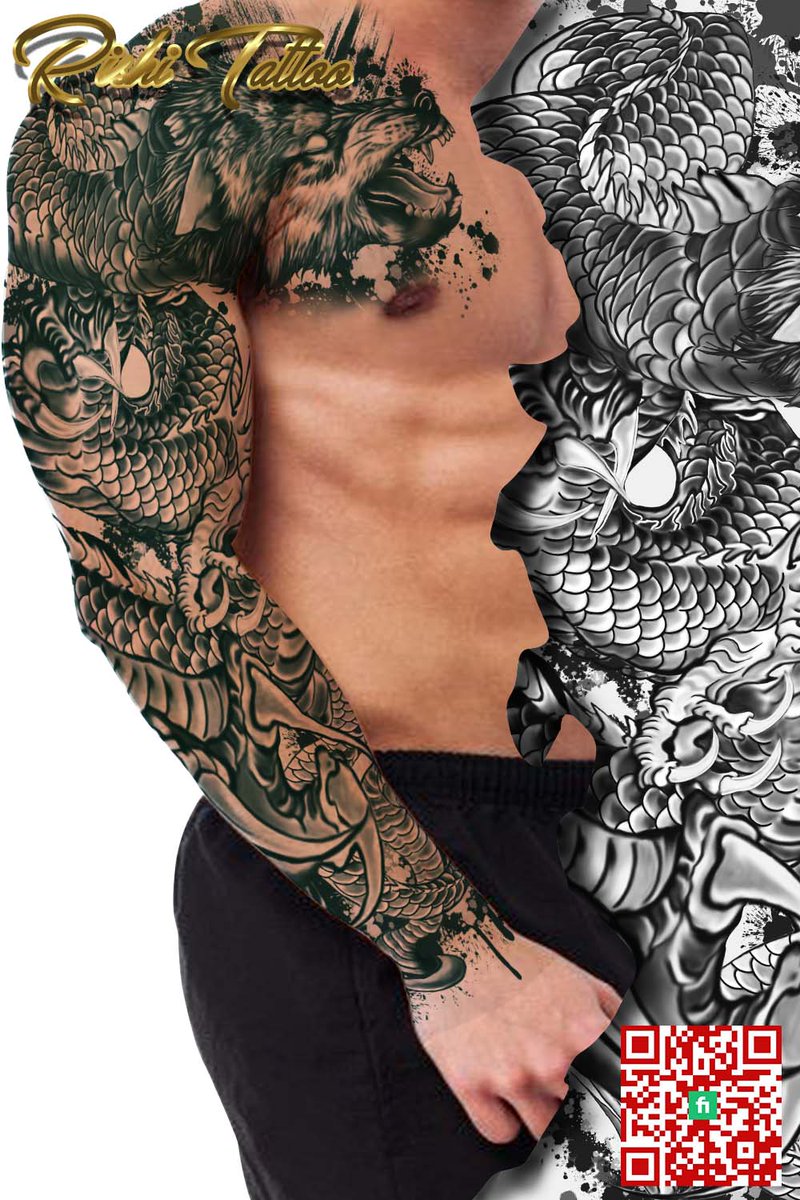 TatStudio_Rish1's tweet photo. Full Sleeve Japanese Dragon &amp; Wolf Realism Tattoo Design
👹👹😊😃 #tattooideas #abstracttattoo #faithtattoo #symbolictattoo #dragontattoo #dragons #fullsleevetattoo #tattoo #tattoomockup https://t.co/BkT7SOXUtk