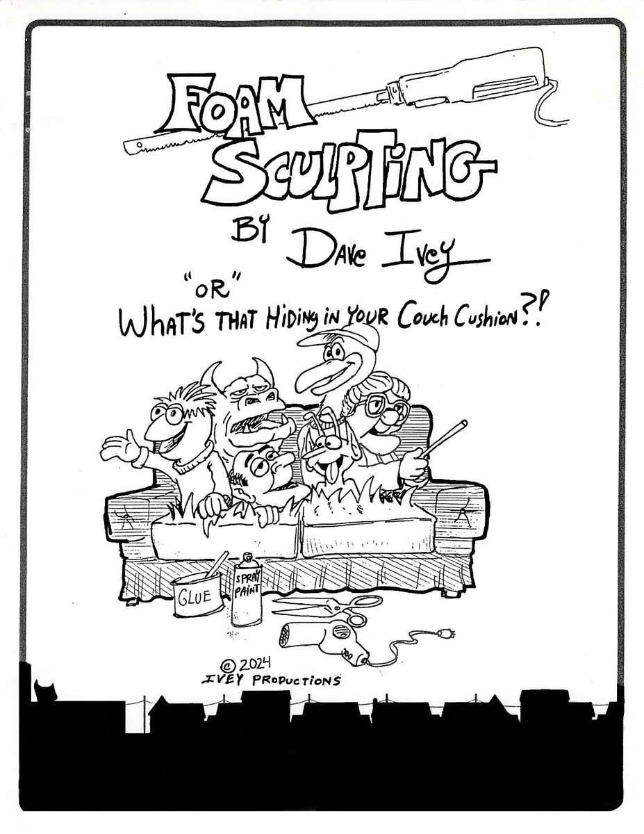 Now on Amazon "Foam Sculpting by Dave Ivey" A how to sculpt Foam book with step by step instructions and tips for effects to add. Make toys, props, and costumes. Perfect holiday gift for a creative soul or perfect inspiration to make the best gift ever! amazon.com/dp/B0FWTCZ6KJ