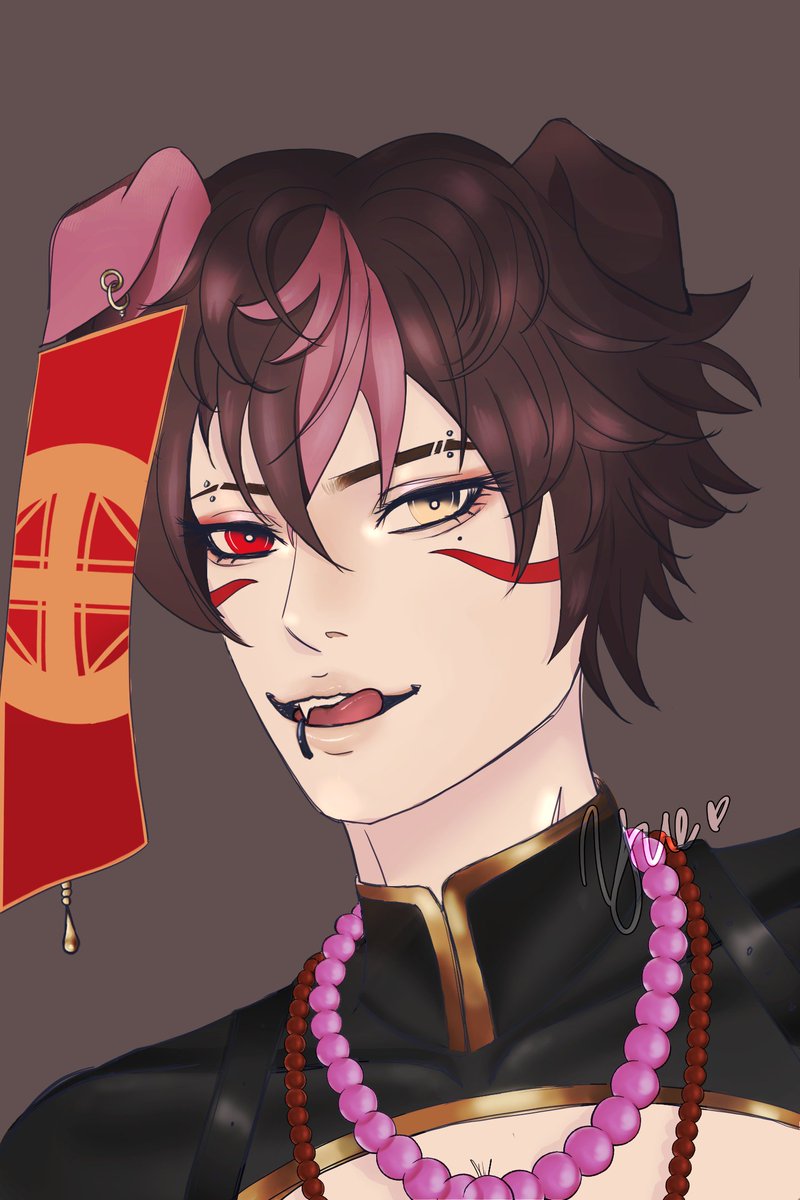 yinggyue's tweet image. Been awhile since I did kaiyo fanart 🧧🐾
#doodlebao