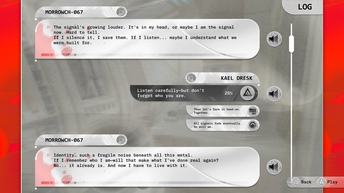 Vugged's tweet image. some UI for dialogue and chocies!

(Character Art from Nivanh Chanthara on Artstation. BG from Nick Stath on Artstation)

#UI #UIDesign #gameui #indiegame #GUI #UIArt