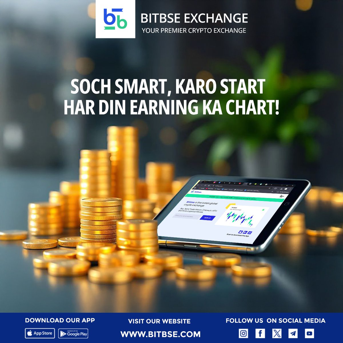 bitbse's tweet image. 💹 Soch Smart, Karo Start — Har Din Earning Ka Chart!
Join Bitbse Exchange, your trusted crypto trading platform.
🚀
.
#BitbseExchange #CryptoTrading #SmartInvestment 
.
Disclaimer: Nothing on this page is financial advice, please do your own research!