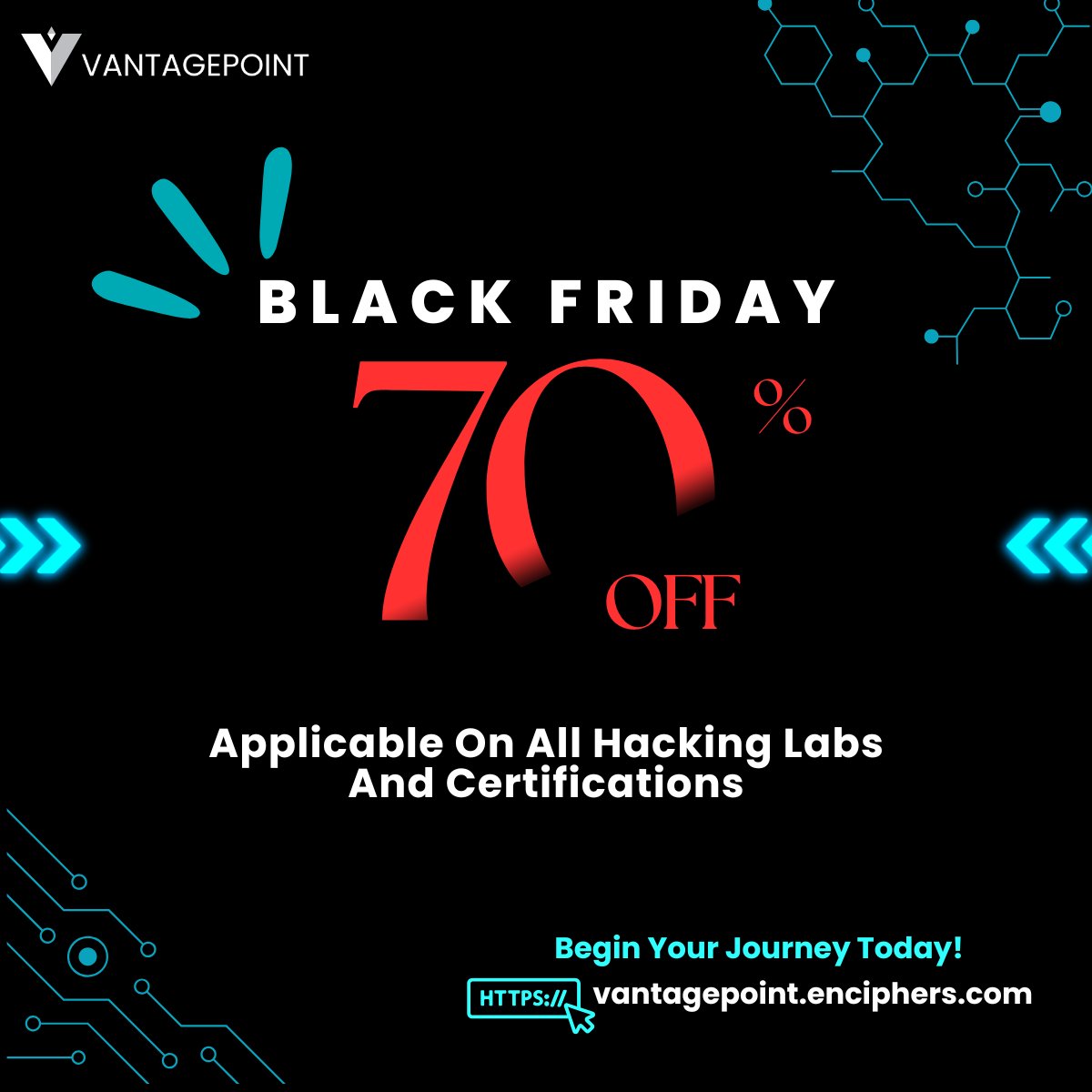EnciphersLabs's tweet image. Access starts as low as $29.70. This Black Friday, enjoy 70% off on all hacking labs and certifications.

Stop wasting hours configuring environments. Start hacking immediately with our one-click deployment across web, mobile, cloud and CVE labs.

Enroll now:…