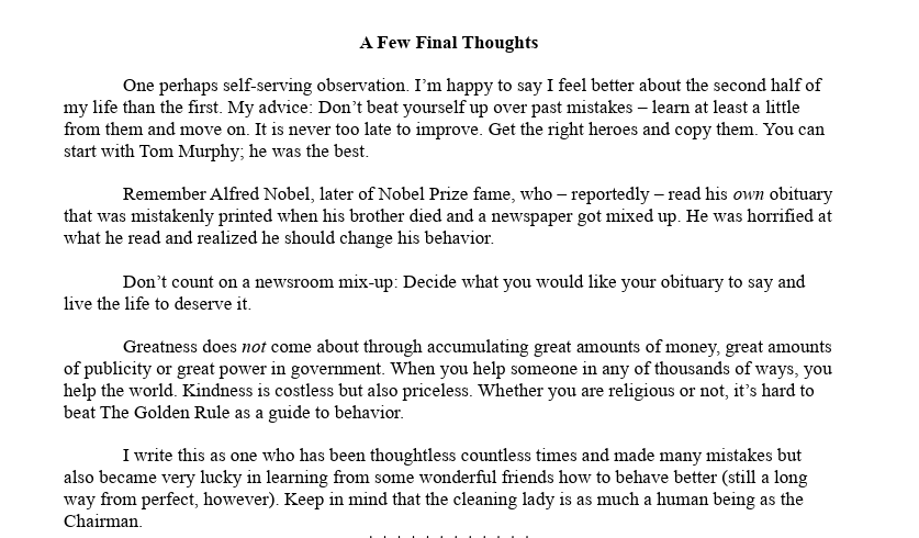 NiharMehta10's tweet photo. Buffett’s farewell letter just shows why he isn’t only the greatest investor of our time, but also one of its finest philosophers. https://t.co/4tFsv468qf
