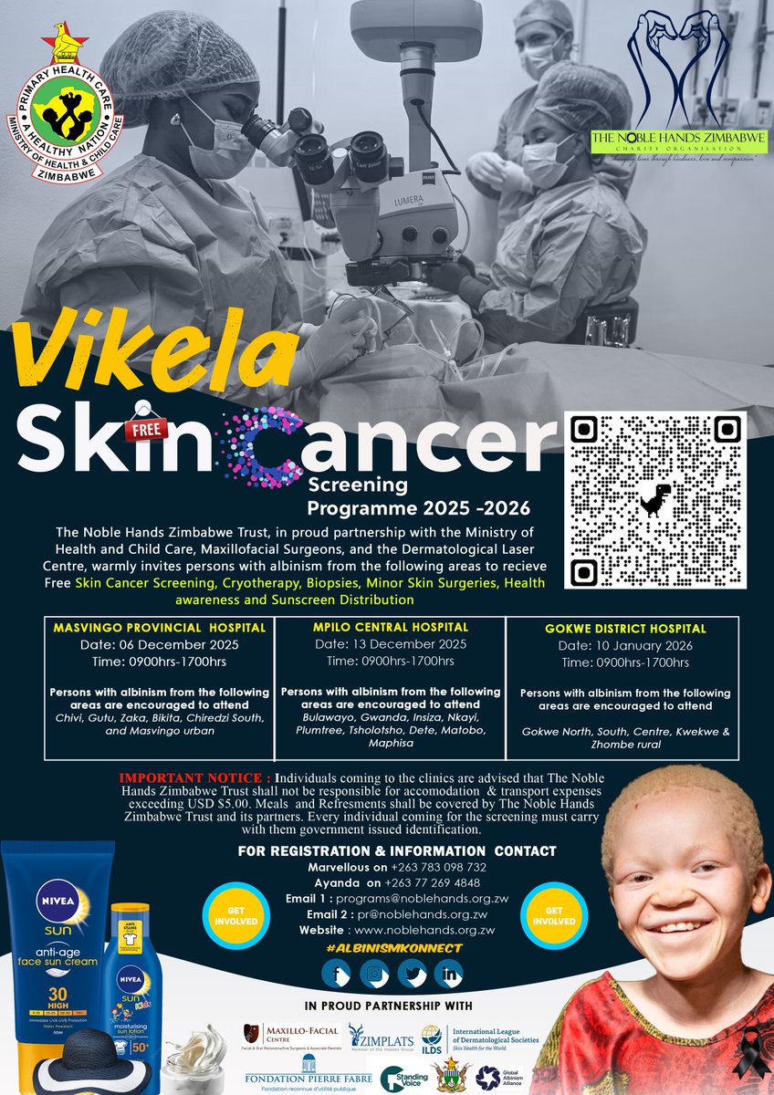 Greetings Zimbabwe and beyond
🙏 Ndokumbirawo 500 resposts🙏
✅️ Your repost may save a life 
✅️ Your repost can avert skin cancer to someone somewhere. 
✅️ Also download and share in your whatsapp groups &amp; Facebook channels 

Yours truly

Queen of BaTonga