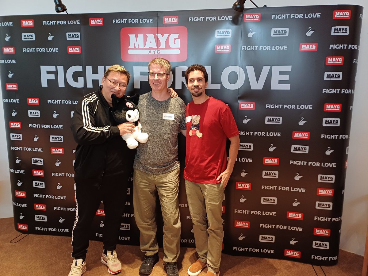 SinjinMAYG's tweet photo. The best feeling is to have one of your players fly from half way around the world and join you for an event!
@MAYGnft https://t.co/qhD9Fq4rO2