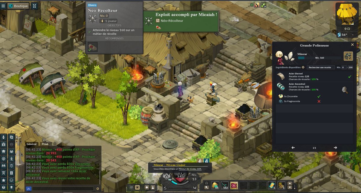 Plus qu'à esperer que je sois le premier mineur 160 de Pandora 3.

Bonne nuit !

#Wakfu #NeoPandora