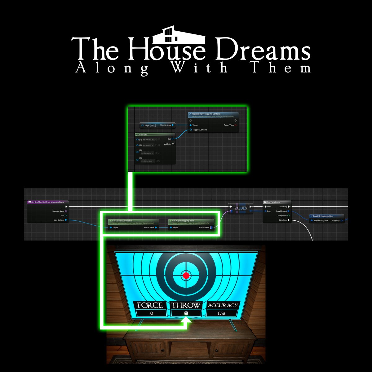 CaranthosMori's tweet image. #THDAWT #gamedev #unrealengine5tutorial If anyone else is using UE5&apos;s Enhanced User Settings and Player Mappable Key Profiles to query keys for diegetic UI (and who isn&apos;t?), remember to &quot;Register Input Mapping Contexts&quot; first! The &quot;Add Mapping Context&quot; node isn&apos;t sufficient.