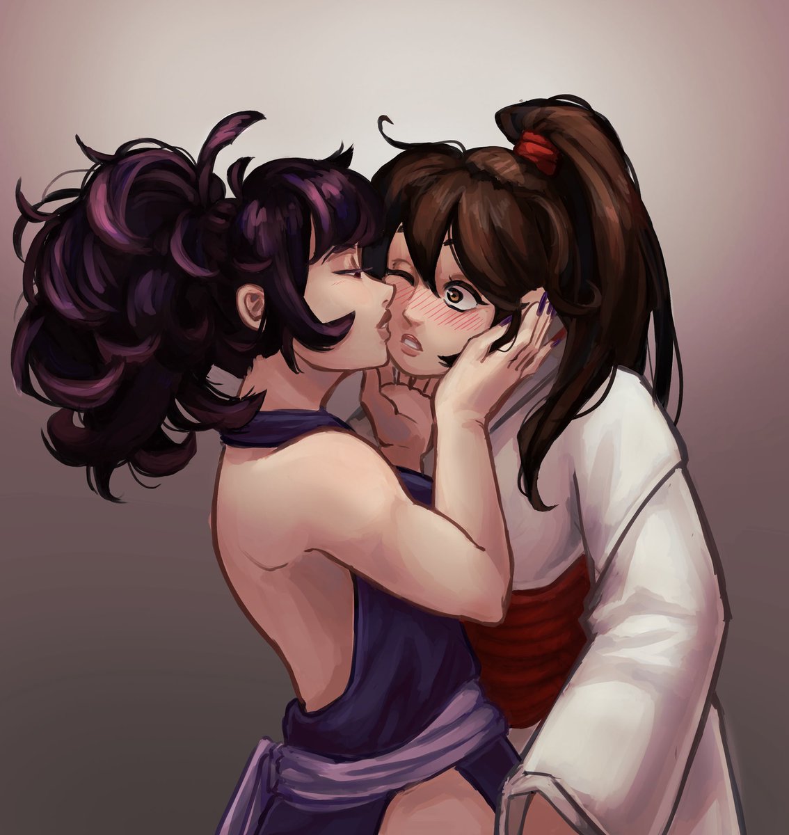 maromallow's tweet photo. yuzugiri art as i patiently wait for season 2 of #HellsParadise https://t.co/3A17f8vTGi
