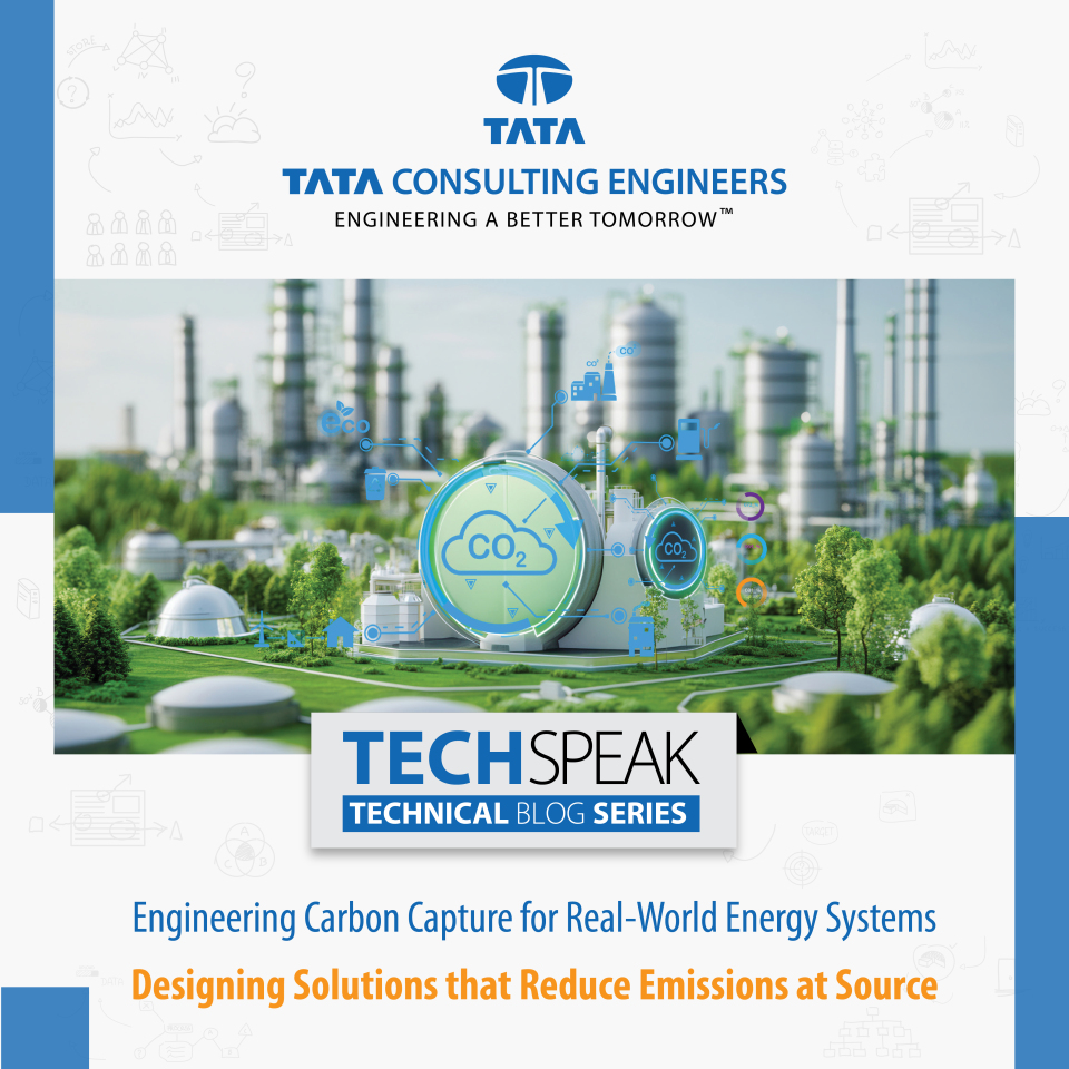 TCEConnect's tweet image. Carbon capture is becoming central to how industries plan for a low-emission future. 

At Tata Consulting Engineers (#TCE), we support organisations in planning and engineering carbon capture solutions across the full chain. This includes capture, safe storage, transportation,…